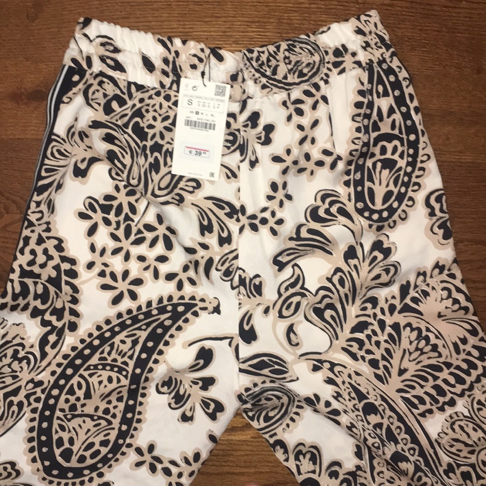 ZARA PAISLEY PRINT PANTS SIZE SMALL - Picture 7 of 7